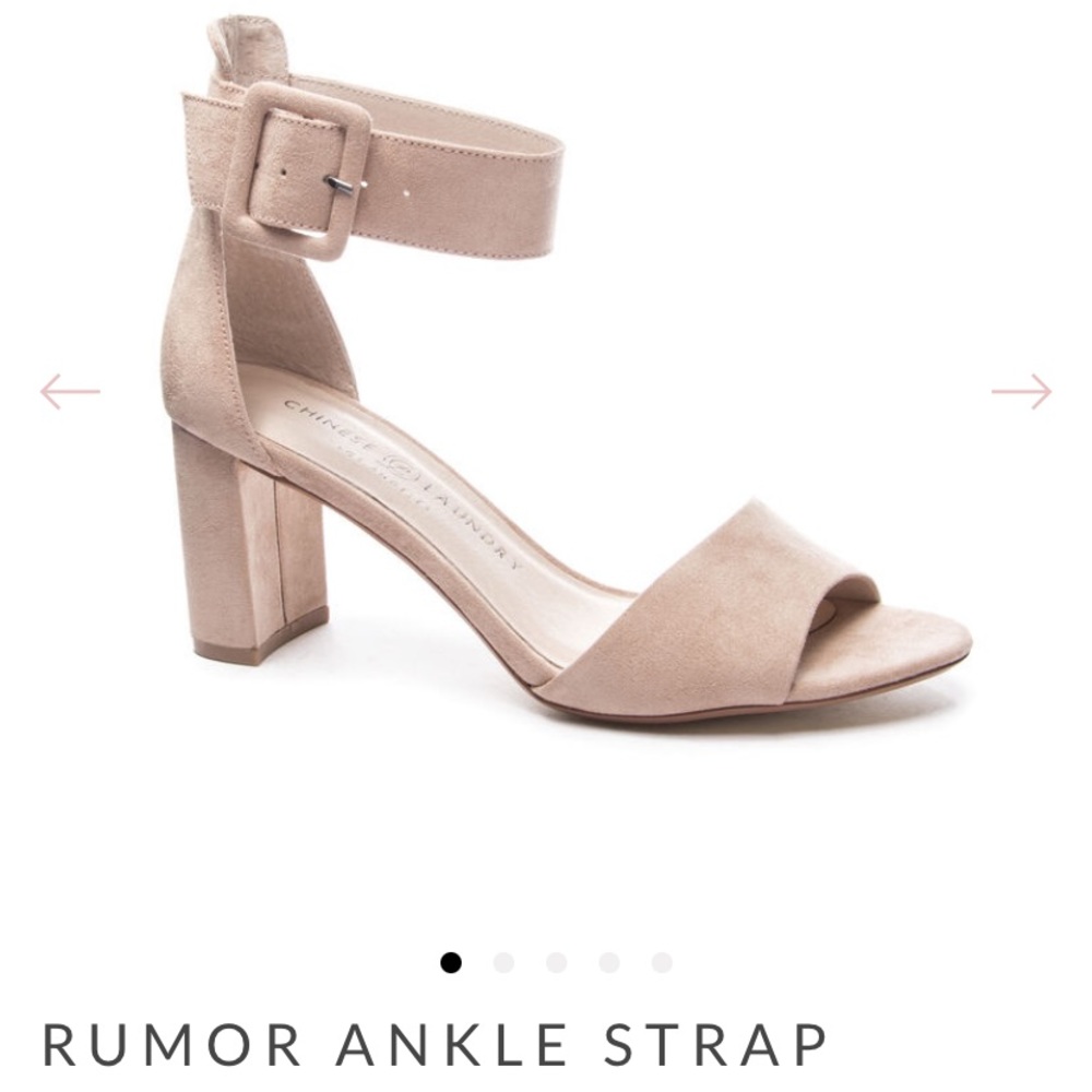 Chinese Laundry Rumor Heel in dark nude. Size 6.5m. Worn once, perfect condition